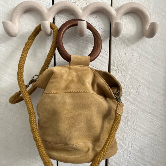 Lucky Brand Tan Suede Bucket Bag - Picture 5 of 8